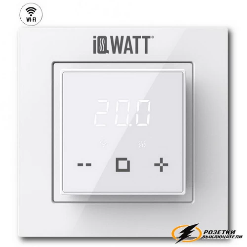 IQ Watt терморегулятор программируемый с WI-FI белый