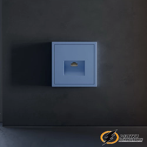 Накладка компьютерной розетка Voltum S70 деним VLS001314