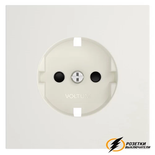 Накладка розетки со шторками Voltum S70 хлопок VLS000712