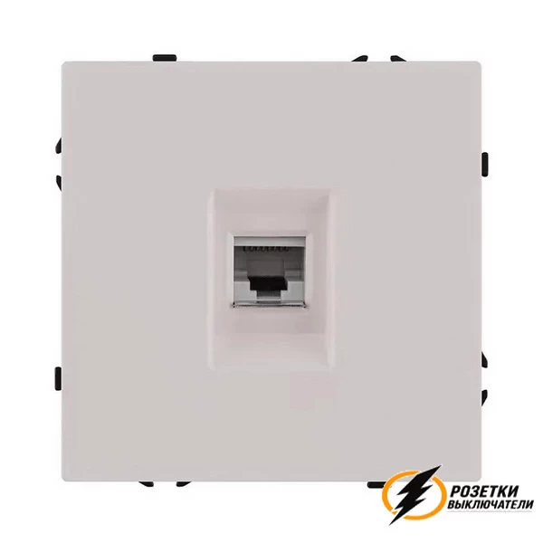 Розетка компьютерная rj45 cat 6 Brionilux Z кашемир матовая
