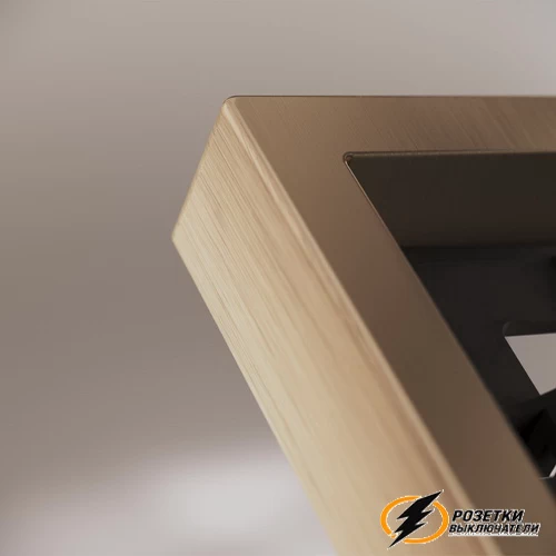Рамка 3 местная Voltum S70 Metal латунь VLSM120308