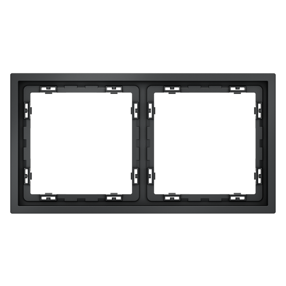 Рамка 2 местная Voltum S70 графит VLS100206