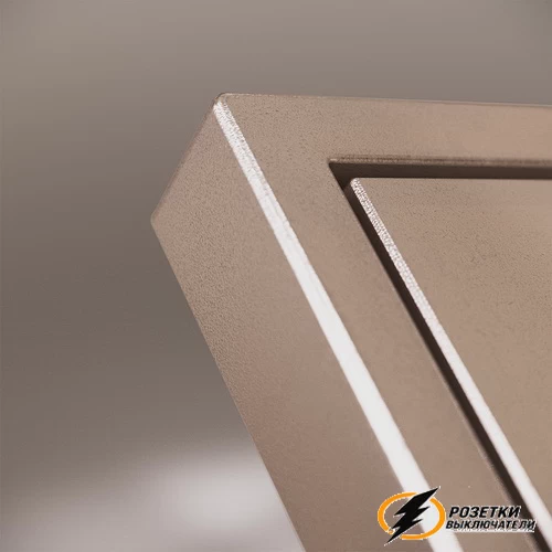 Накладка выключателя двухклавишного Voltum S70 Metal платина VLSM000309