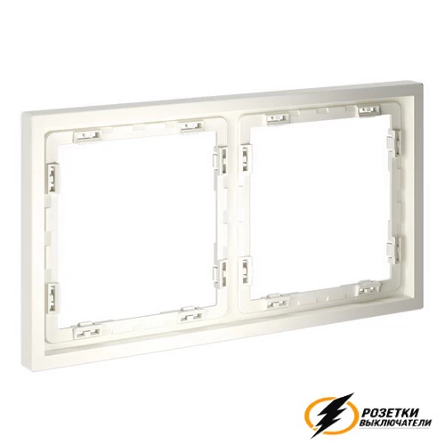 Рамка 2 местная Voltum S70 хлопок VLS100212