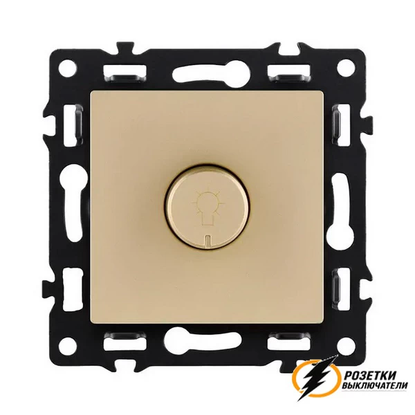 Диммер поворотнй LED 5-150Вт, 5-500Вт Brionilux G золото матовый