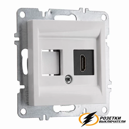Розетка HDMI Arvia белая