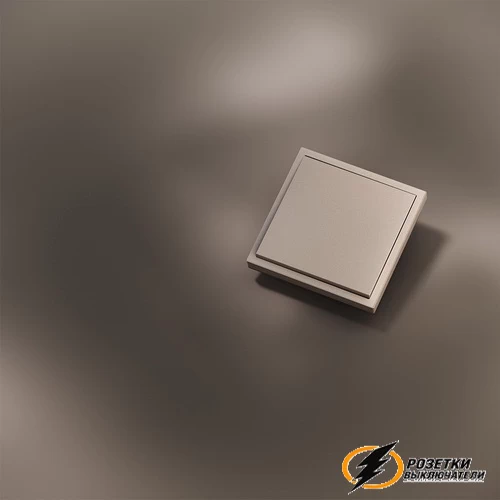 Накладка выключателя одноклавишного Voltum S70 Metal платина VLSM000109