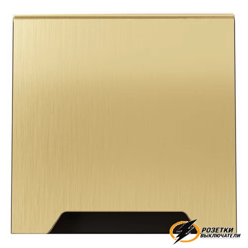 Накладка розетки с крышкой IP40 Voltum S70 Metal латунь VLSM000808