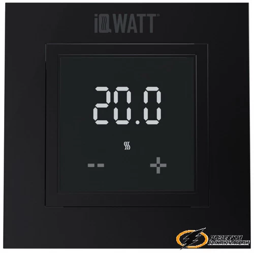 IQ Watt терморегулятор электронный черный