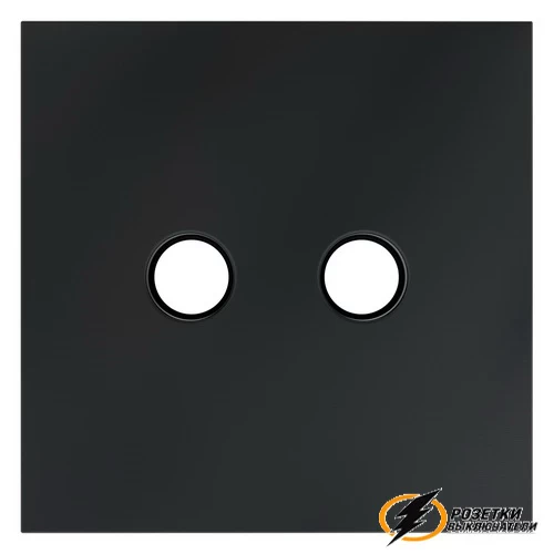 Накладка телевизионной розетки Voltum S70 графит VLS001606