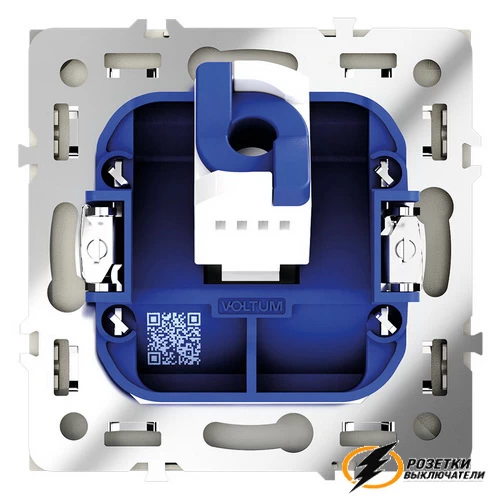 Розетка компьютерная rj45 rj45 cat 6 Voltum S70 сталь VLS060104