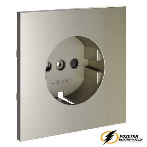 Накладка розетки со шторками Voltum S70 шелк VLS000703