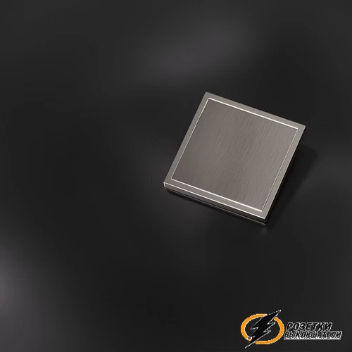 Накладка выключателя одноклавишного Voltum S70 Metal никель VLSM000110