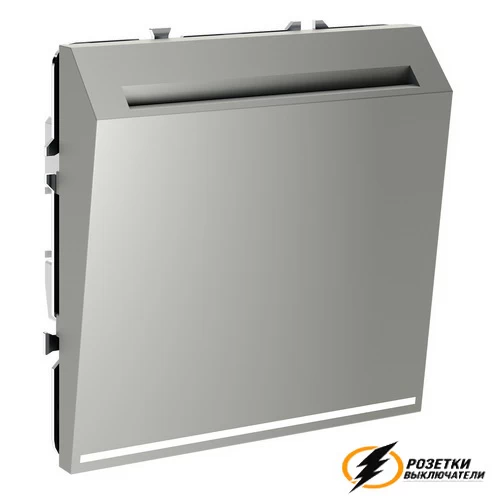 Карточный выключатель Voltum S70 сталь VLS010704