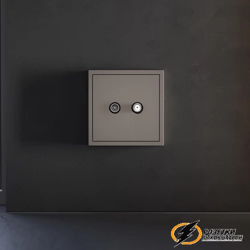 Накладка телевизионной розетки Voltum S70 капучино VLS001613