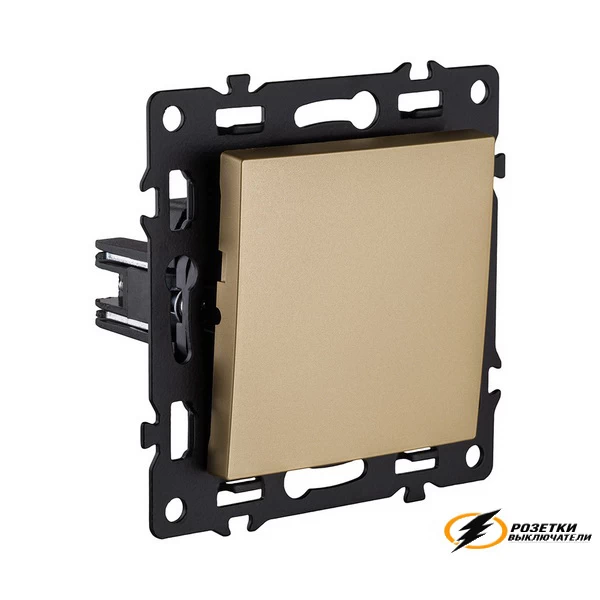 Выключатель одноклавишный Kollinger Asthetik золото