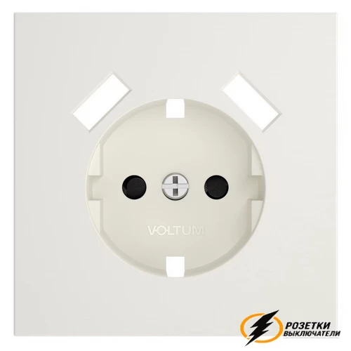 Накладка розетки зарядки тип А+А Voltum S70 хлопок VLS000912
