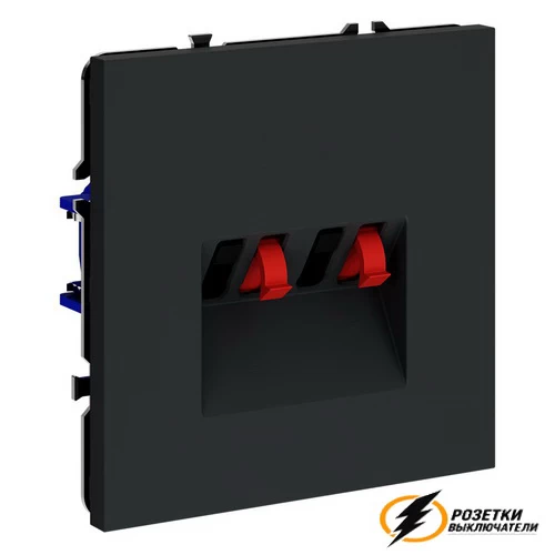 Аудио розетка Voltum S70 графит VLS060306
