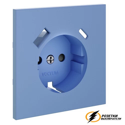 Накладка розетки зарядки тип А+C Voltum S70 деним VLS001014