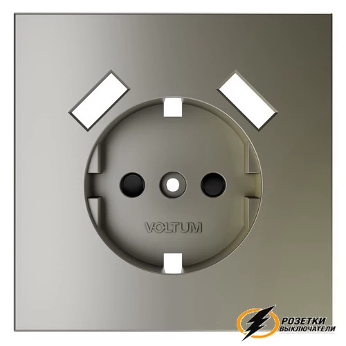 Накладка розетки зарядки тип А+А Voltum S70 шелк VLS000903