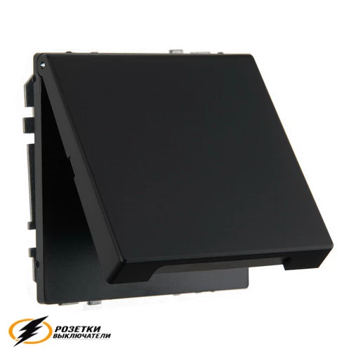 Розетка с крышкой ip44 16а 250в автозажимная Liregus Modern черная