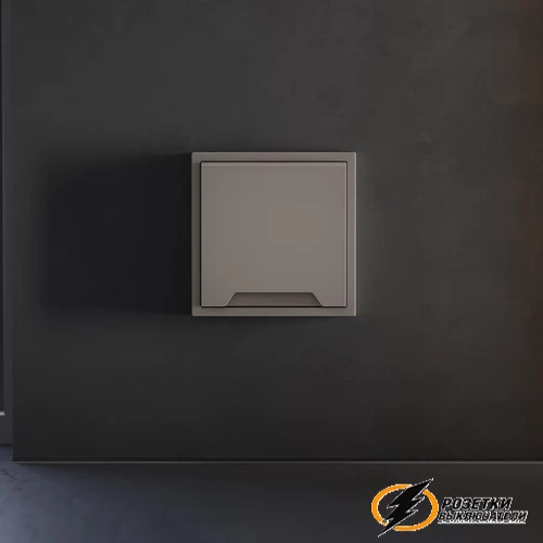 Накладка розетки с крышкой IP40 Voltum S70 капучино VLS000813