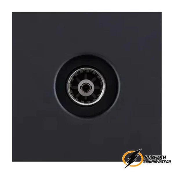 Накладка телевизионной розетки Brionilux G черная матовая