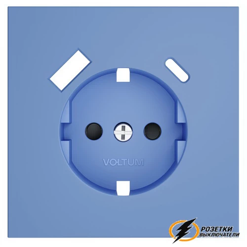 Накладка розетки зарядки тип А+C Voltum S70 деним VLS001014