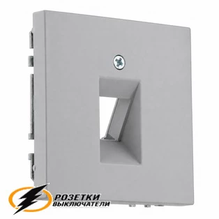 Накладка для HDMI, TV, RJ45 - 1 механизм Liregus Modern серая