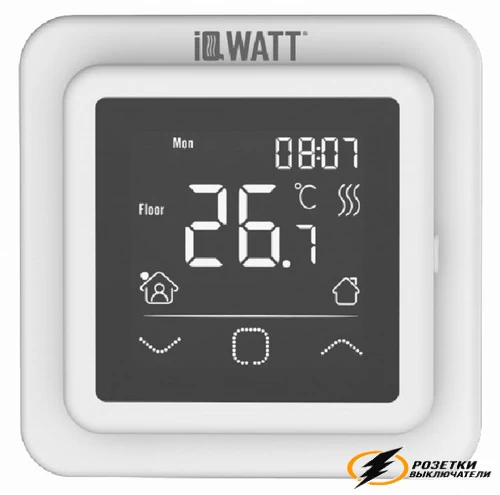 IQ Watt терморегулятор программируемый белый