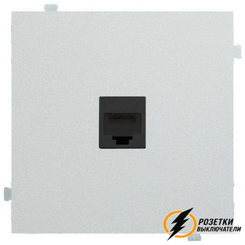 Розетка компьютерная rj45 cat 6e Rikett серебро