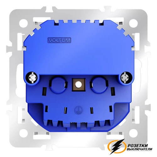 Розетка с USB зарядкой 2 порта, А 3,2 mA Voltum S70 Metal никель VLSM000911+VLS0404M