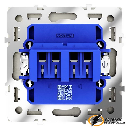 Аудио розетка Voltum S70 шелк VLS060303