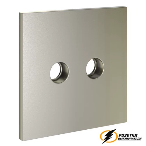 Накладка телевизионной розетки Voltum S70 шелк VLS001603