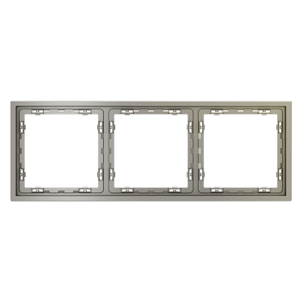 Рамка 3 местная Voltum S70 шелк VLS100303