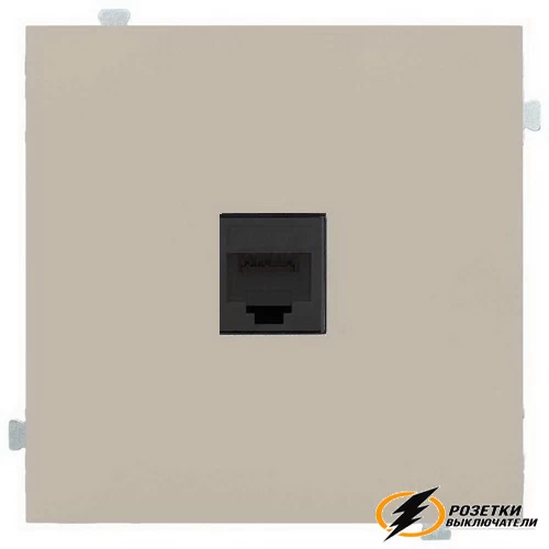 Розетка компьютерная rj45 cat 6e Rikett латте