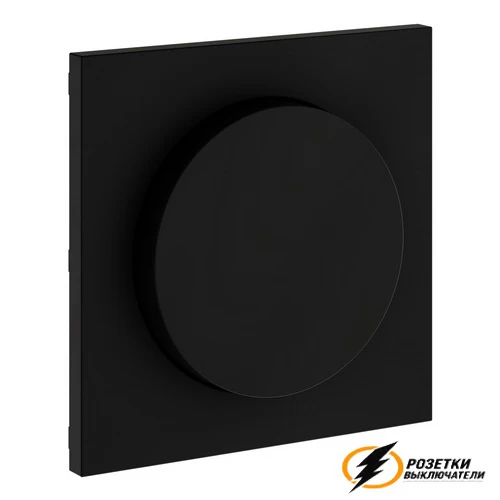 Накладка для диммера Voltum S70 черная VLS002007