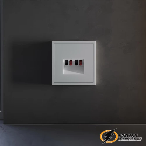 Накладка аудио розетки Voltum S70 серая VLS001515