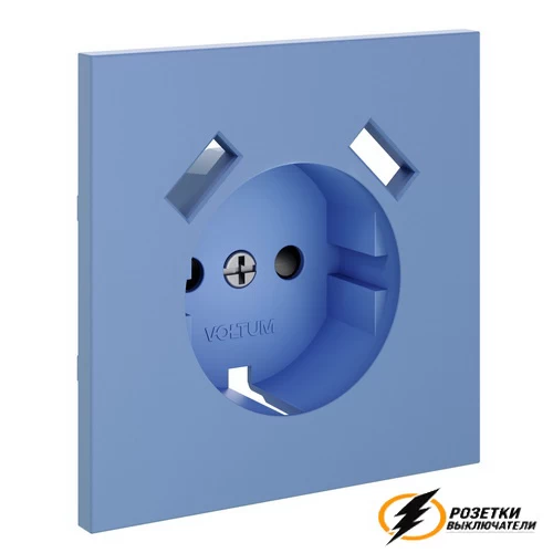 Розетка с USB зарядкой 2 порта, А 3,2 mA Voltum S70 деним VLS000915+VLS0404M