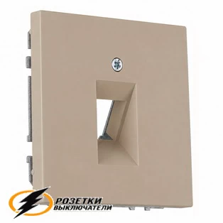 Накладка для HDMI, TV, RJ45 - 1 механизм Liregus Modern кремовая матовая