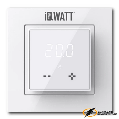 IQ Watt терморегулятор электронный белый