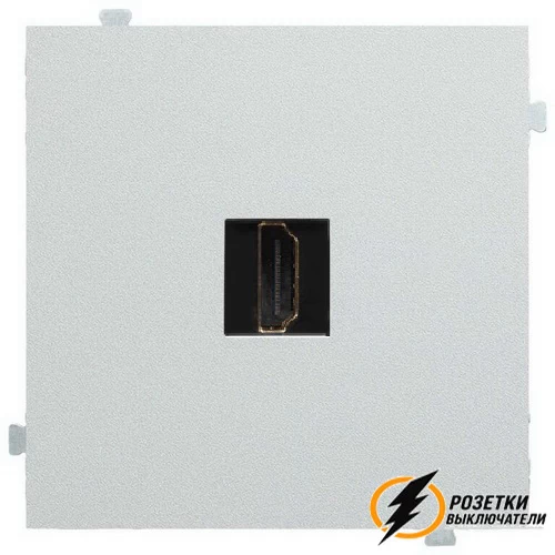 Розетка HDMI Rikett серебро
