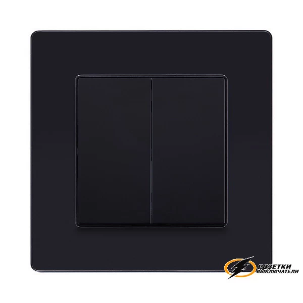 Рамка пластиковая 1 местная Kollinger Eleganz Acryl черная