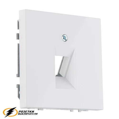 Накладка для HDMI, TV, RJ45 - 1 механизм Liregus Modern белая