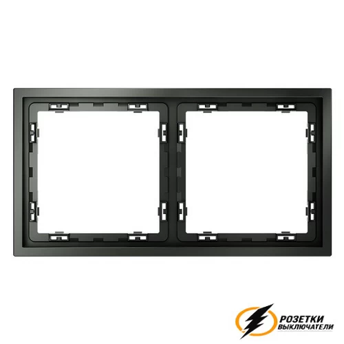 Рамка 2 местная Voltum S70 титан VLS100205