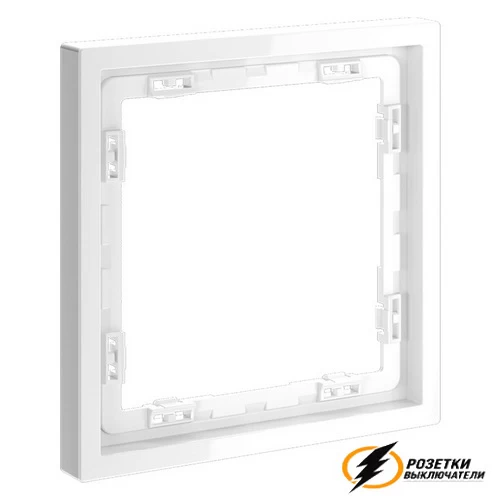 Рамка 1 местная Voltum S70 белая глянцевая VLS100100
