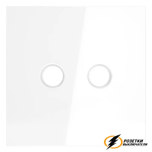 Накладка телевизионной розетки Voltum S70 белая глянцевая VLS001600