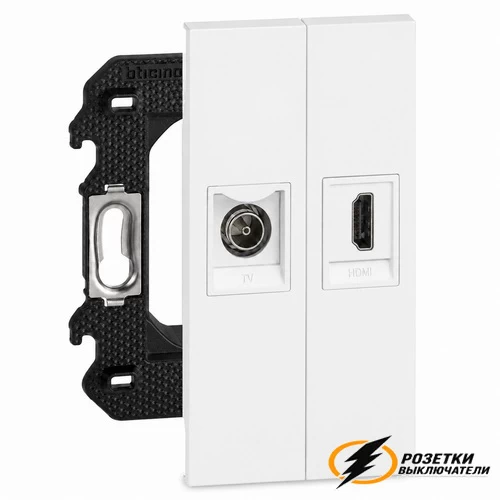 TV + HDMI розетка Living Now белая