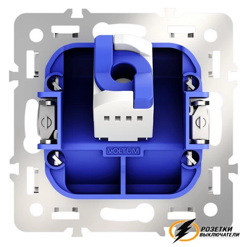 Розетка компьютерная rj45 rj45 cat 6 Voltum S70 деним VLS001315+VLS0601M