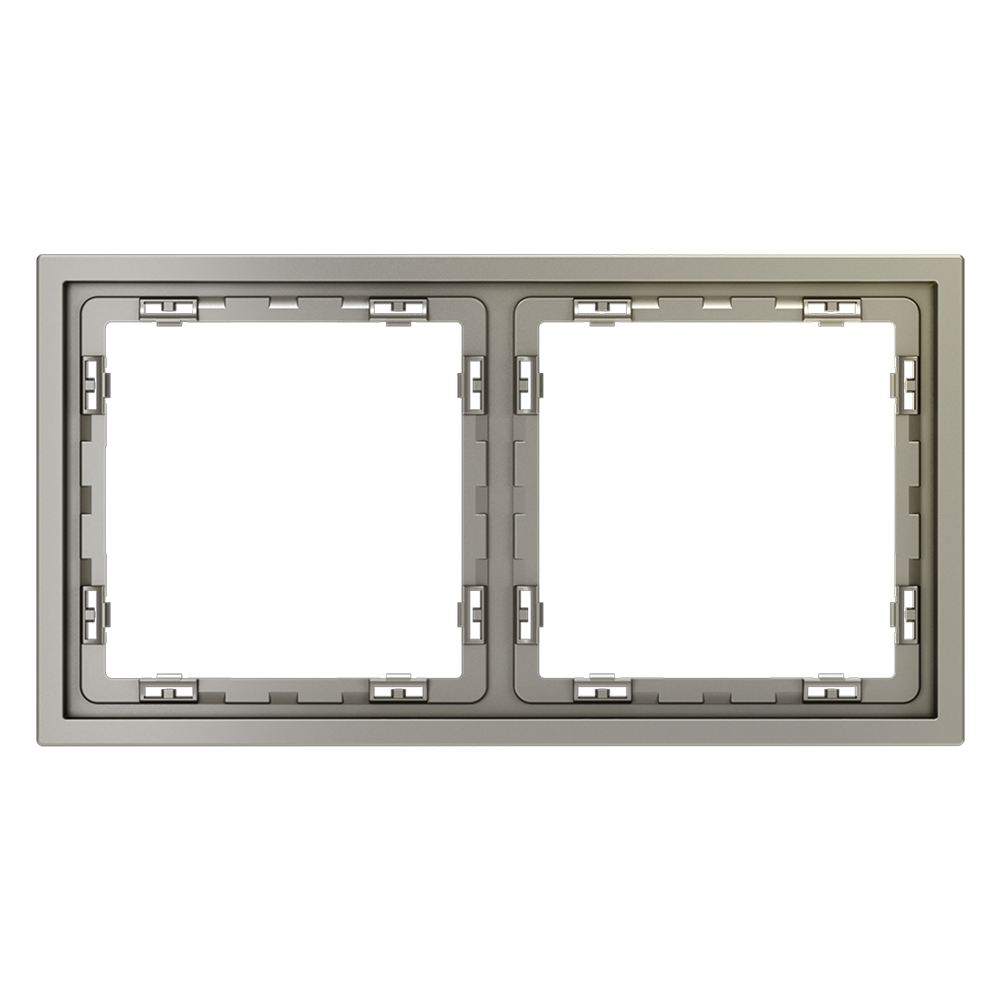 Рамка 2 местная Voltum S70 шелк VLS100203